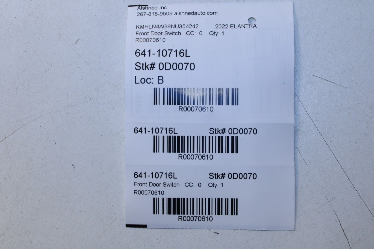21-23 Hyundai Elantra SEL Front Door Left Master Power Window and Mirror Switch - Alshned Auto Parts