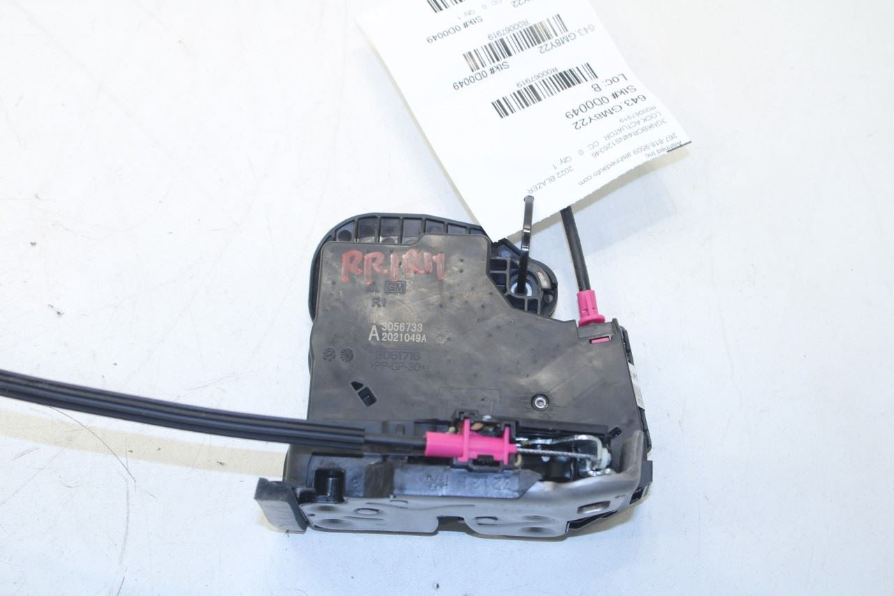 2019-2024 Chevrolet Blazer 2LT Rear Right Side Door Lock Latch Actuator 13546574 - Alshned Auto Parts