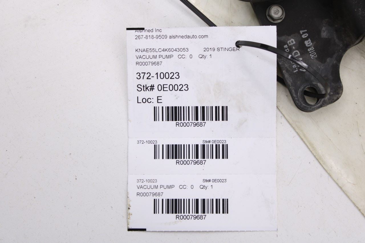 2018-23 Kia Stinger GT2 AWD 3.3L Vacuum Pump 59200-J5150 OEM - Alshned Auto Parts