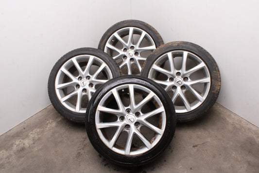 2011-13 Lexus IS250 Aluminum Wheel R17x8J 5 Double Spoke Set of 4 4261153330 OEM - Alshned Auto Parts