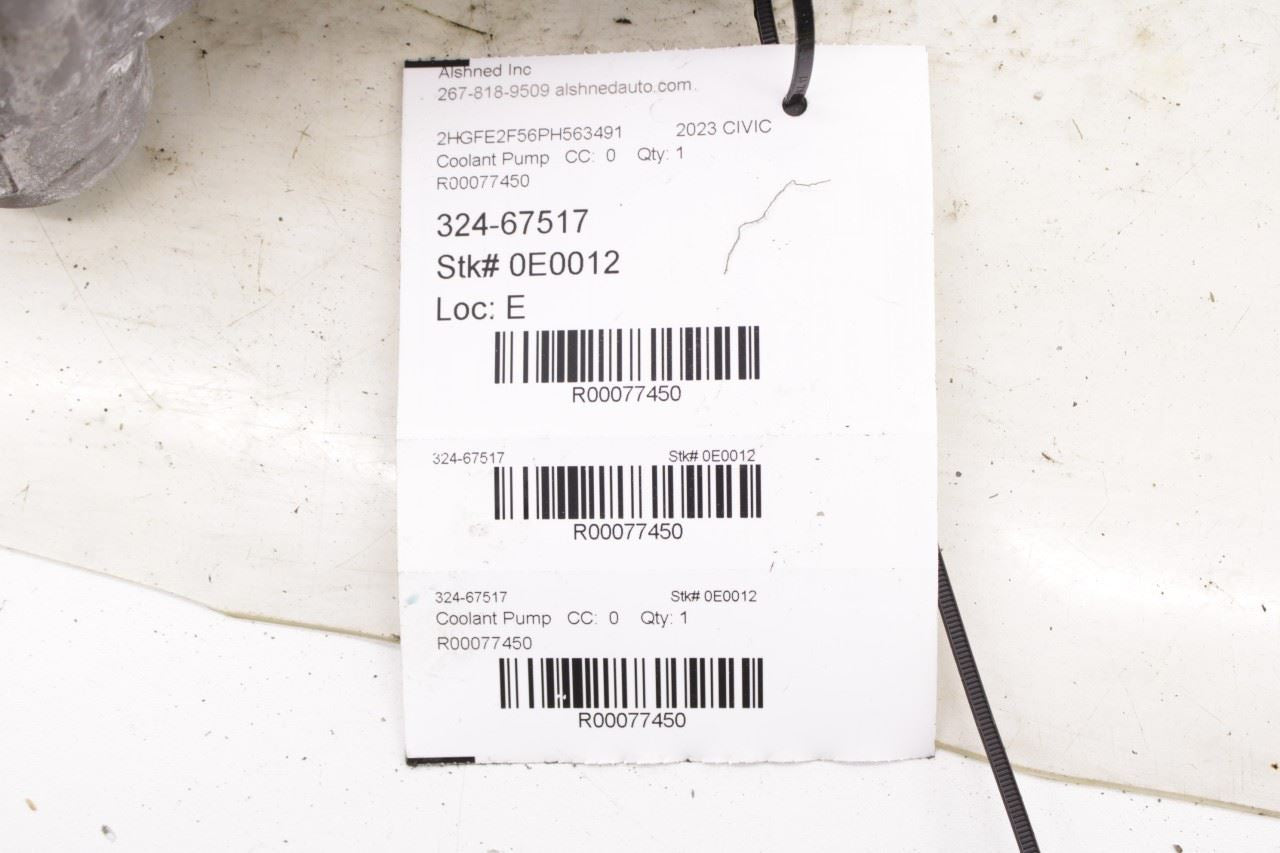 2022-2024 Honda Civic Sport 2.0L Thermostat Housing 19321-64S-A00 OEM - Alshned Auto Parts