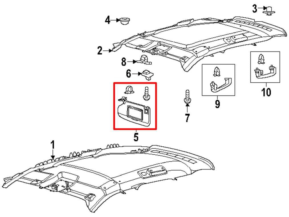 21-22 Ford Escape SE Front LH Sun Visor w/ Illuminated Mirror LJ6Z7804105AB OEM - Alshned Auto Parts