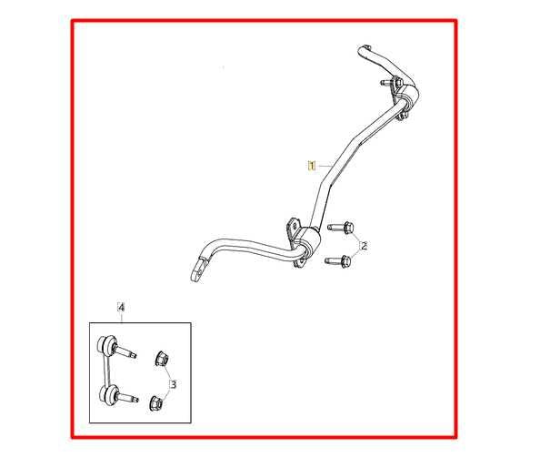 16-21 Jeep Grand Cherokee Rear Stabilizer Sway Anti-Roll Bar w/ Link 68253186AA - Alshned Auto Parts