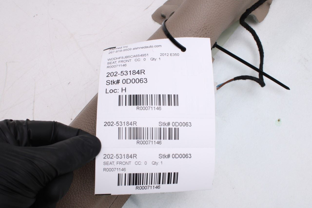 10-13 Mercedes-Benz E350 Sport 4Matic Front Seat RH Side Upper Backrest Cushion - Alshned Auto Parts