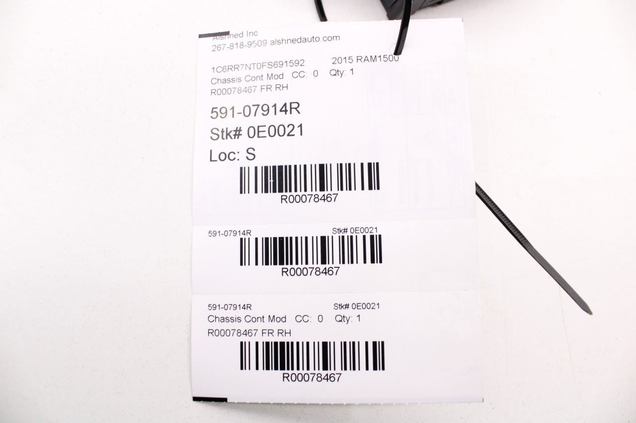 2014-2018 RAM 1500 Laramie Front Right Side Door Control Module 68225100AB OEM - Alshned Auto Parts