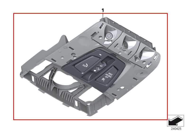 17-20 BMW 430i xDrive AWD Front Overhead Console Dome Light Lamp 61-31-6-826-9241