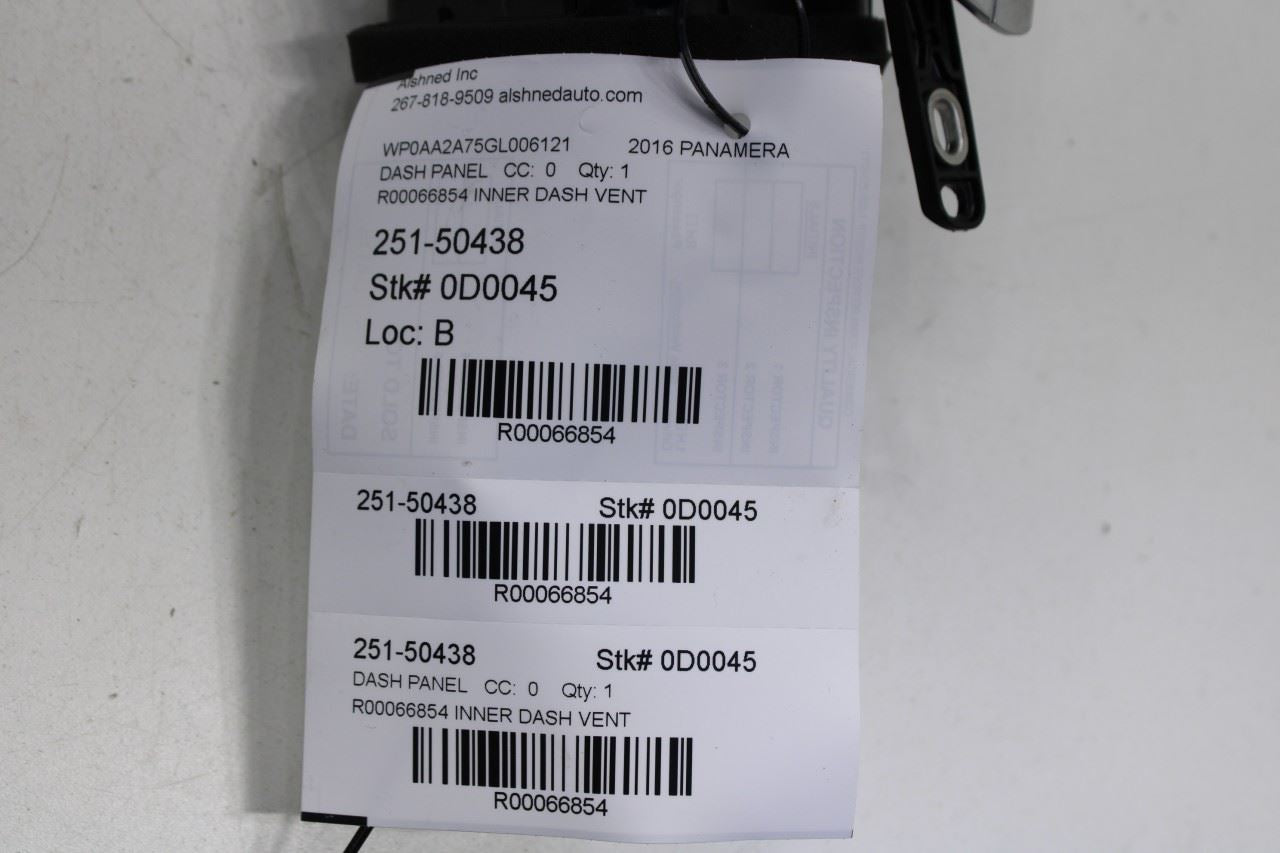 11-16 Porsche Panamera 4 Front RH Dash Outer Air Vent Grille 970-552-132-02-DAP - Alshned Auto Parts