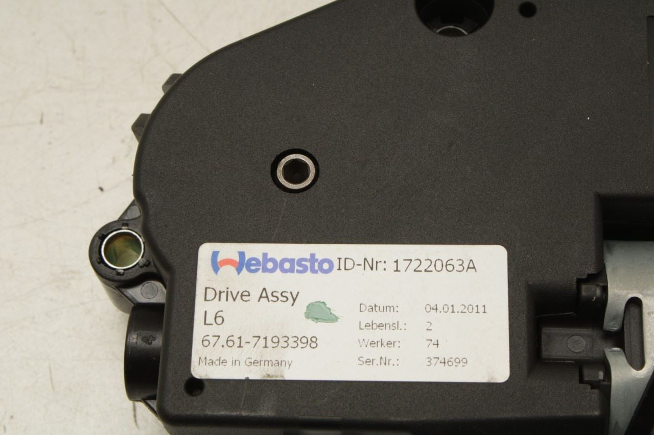 2010-2015 BMW 750Li xDrive Sunroof Sun Roof Motor 67617316535 OEM - Alshned Auto Parts