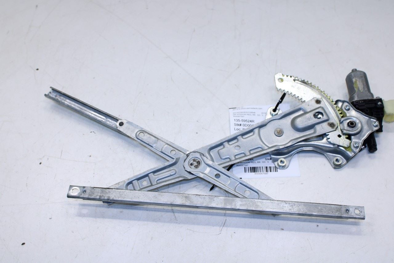 2015-2024 Nissan Murano Platinum Rear Right Side Door Window Regulator w/ Motor - Alshned Auto Parts