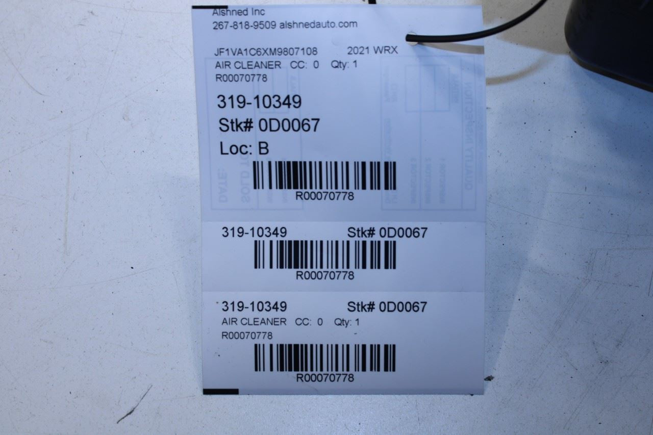 2015-21 Subaru WRX Premium Air Intake Cleaner Filter Housing w/ Mass Air Sensor - Alshned Auto Parts