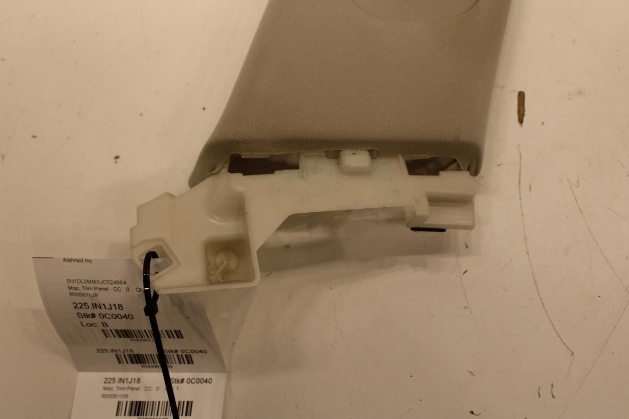 14-20 Infiniti QX60 Rear Left Quarter C-Pillar Upper Trim Cover 76943-3JA0A OEM - Alshned Auto Parts