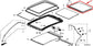 2019-2025 Acura RDX SH-AWD Rear Sunroof Window Glass Panel 70251-TJB-A01 OEM - Alshned Auto Parts