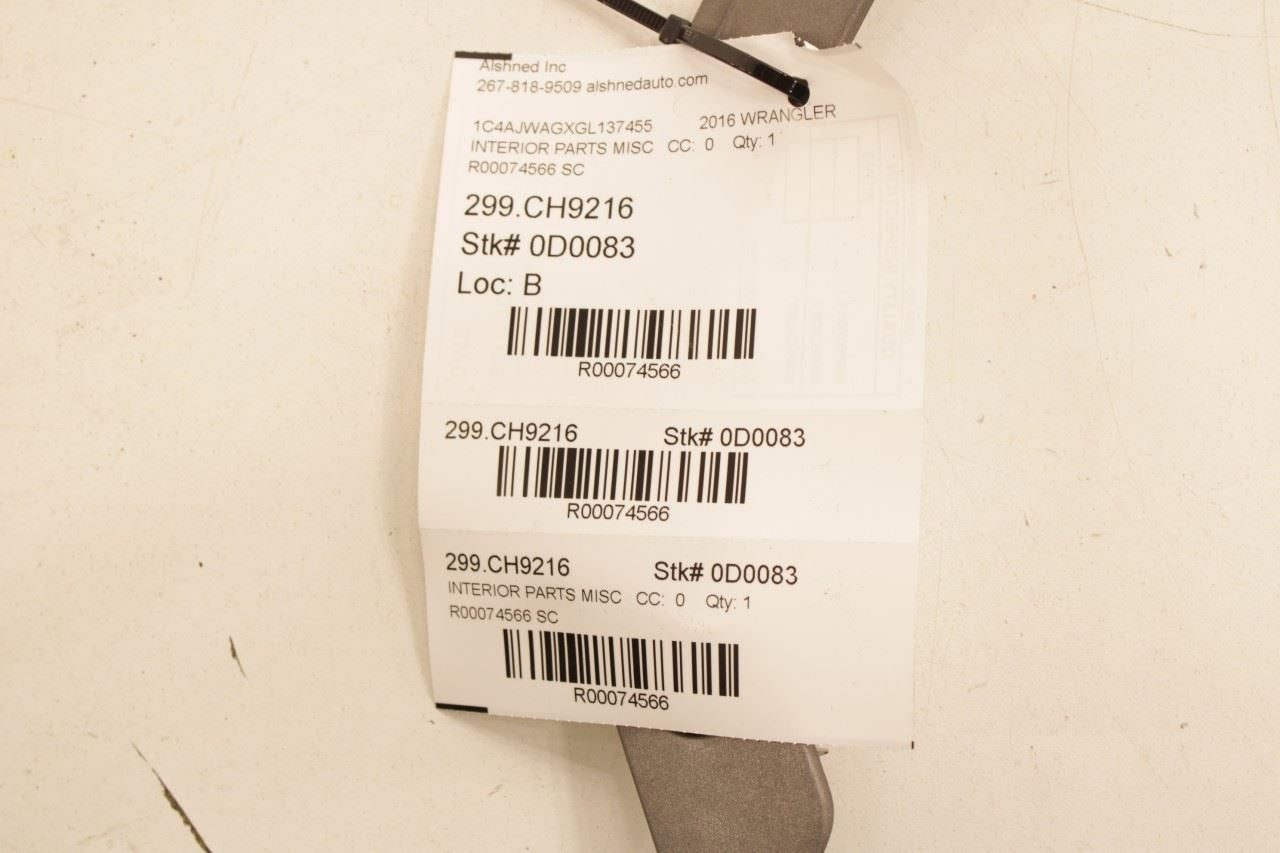 11-18 Jeep Wrangler Sport 2dr Front Right Door Interior Grab Handle Cover *ReaD* - Alshned Auto Parts