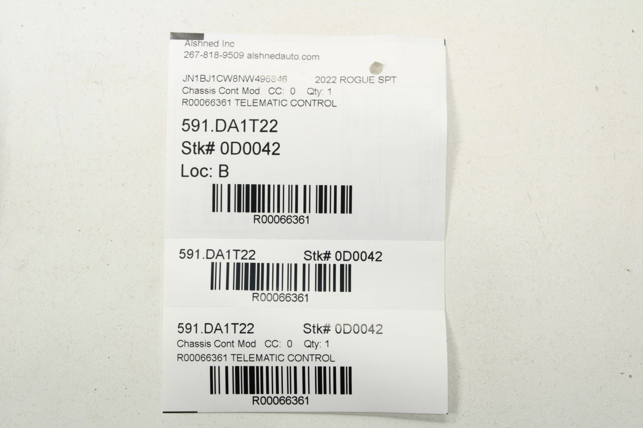 2020-2022 Nissan Rogue Sport SL AWD Telematics Communication Control Module - Alshned Auto Parts