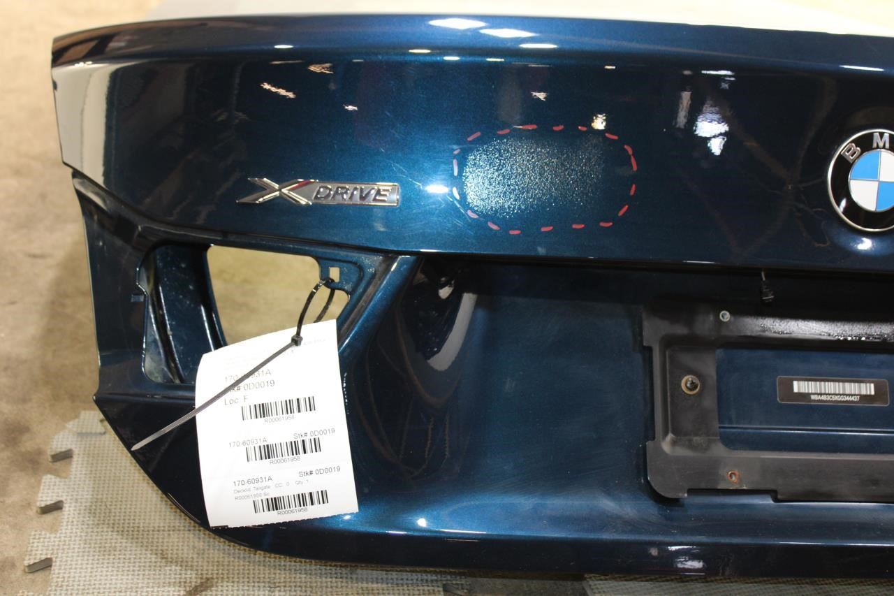 2015-2016 BMW 435i Gran Coupe xDrive Trunk Lid Litfgate Shell Panel w/ Glass - Alshned Auto Parts