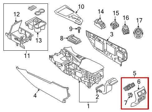 2022-2025 Infiniti QX50 LUXE Rear Center Console Back Finish Panel w/ Air Vent - Alshned Auto Parts