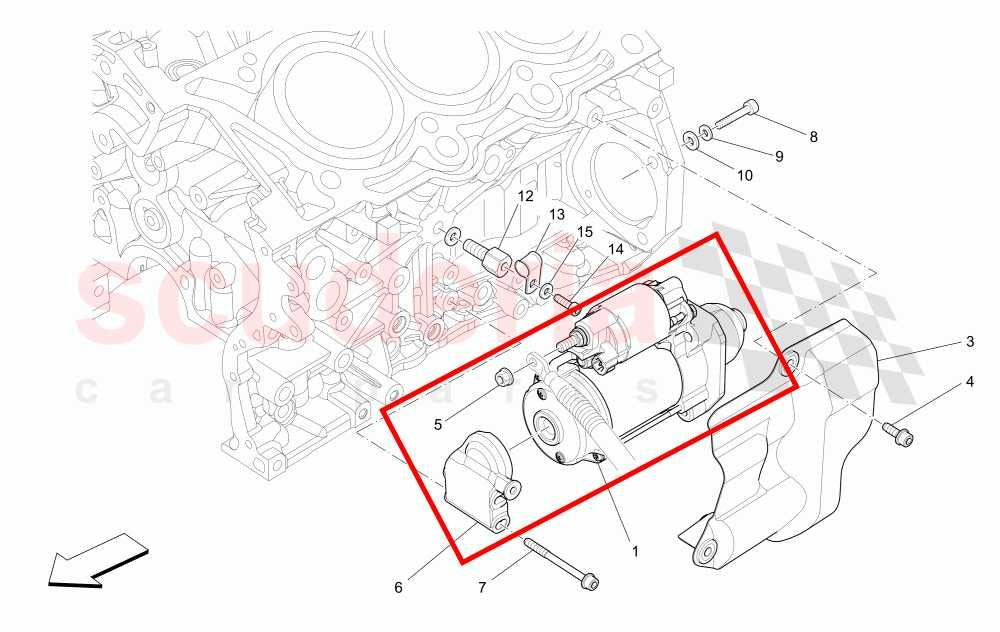2017-2021 Maserati Ghibli 3L Engine Starter Motor 288457 OEM - Alshned Auto Parts
