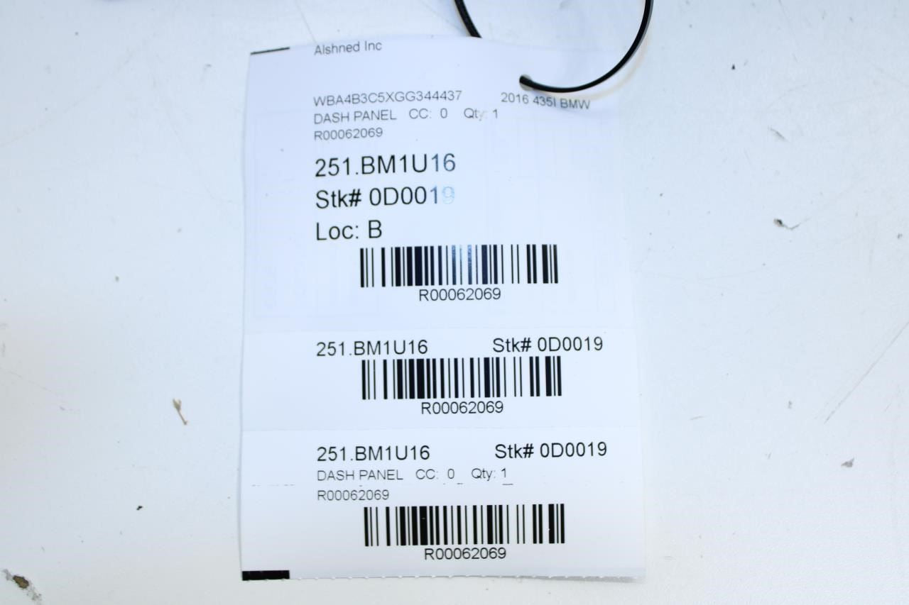 15-16 BMW 435I Gran Coupe Control Driver Assistance Switch w/ Trim 61319268479 - Alshned Auto Parts