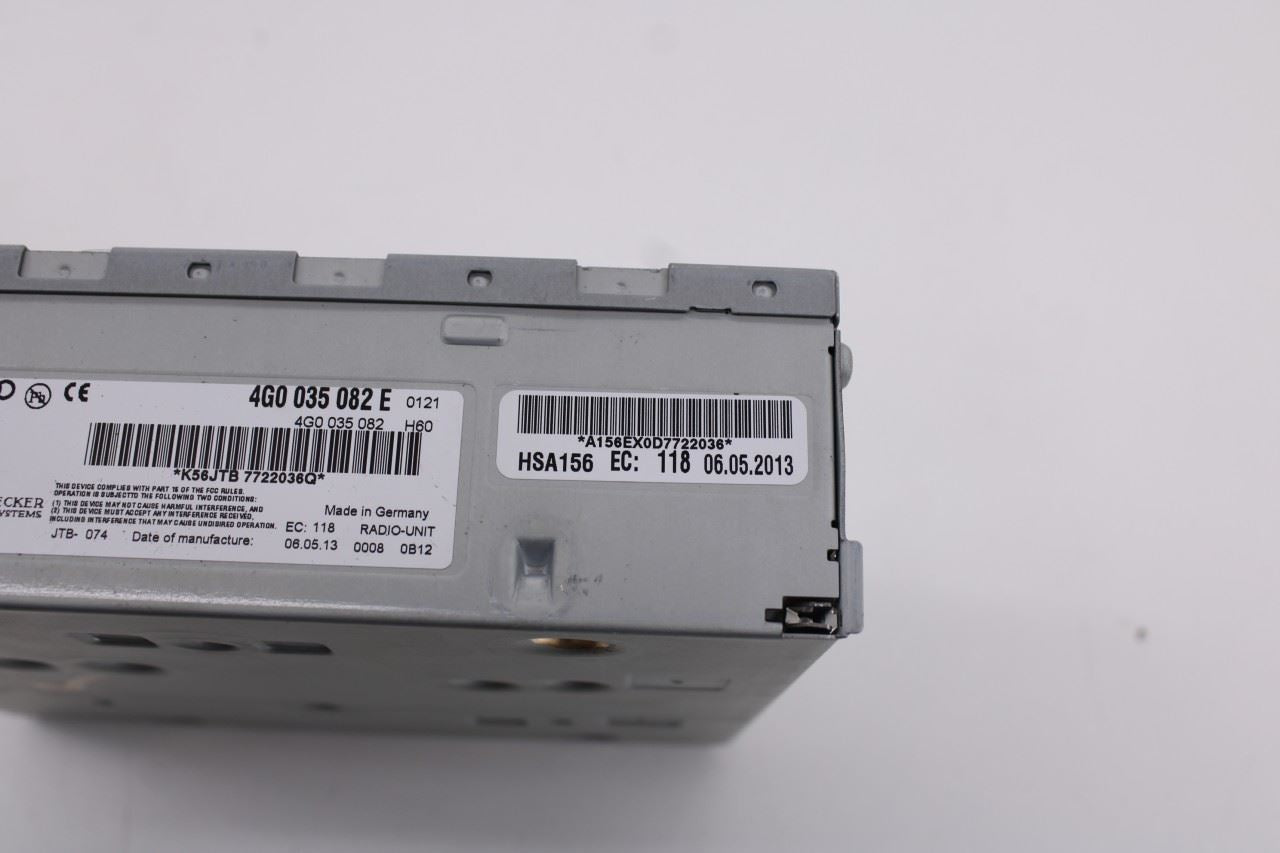 13-16 Audi S4 Premium Plus Harman Becker Satellite Radio Receiver 4G0-035-082-E9