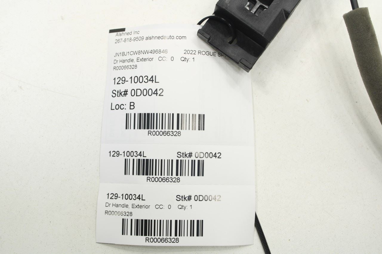 17-22 Nissan Rogue Sport SL 2.0L AWD Rear Driver Left Side Door Exterior Handle - Alshned Auto Parts