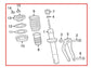 17-20 Jaguar XE R-Dynamic S Front RH Side Shock Strut Absorber GX73-18183-AA OEM - Alshned Auto Parts