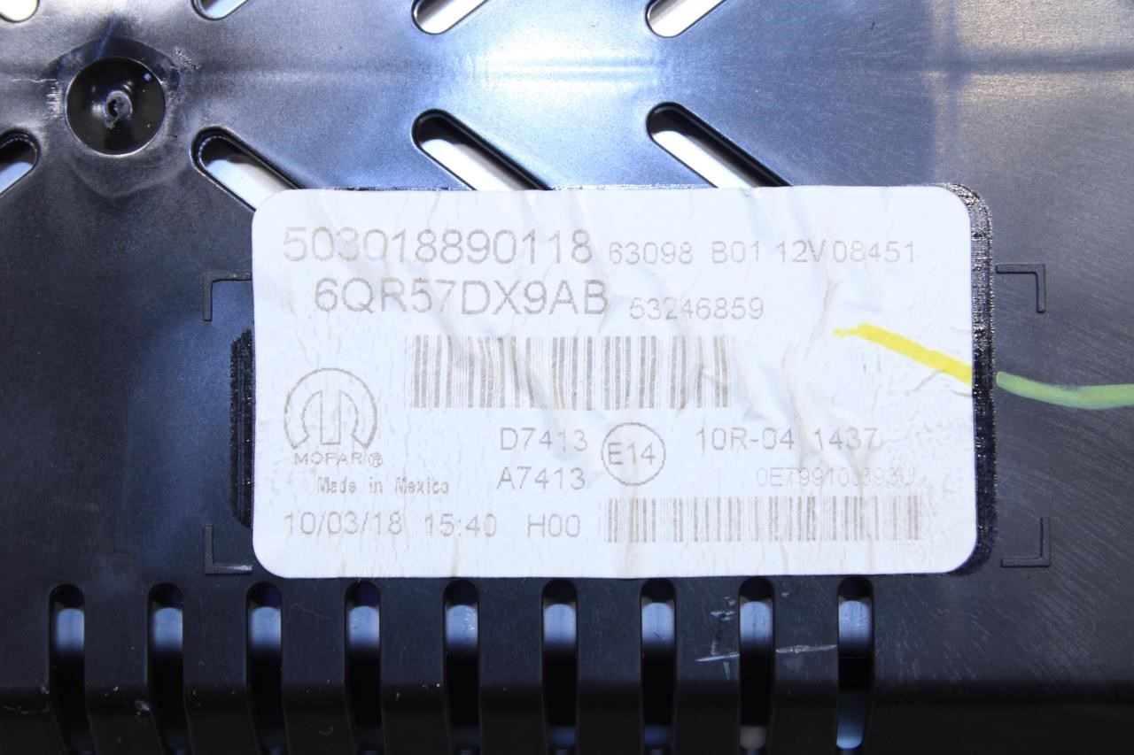 2018-2021 Jeep Compass Speed Gauge Instrument Cluster 95K Mileage 6QR57DX9AB OEM - Alshned Auto Parts