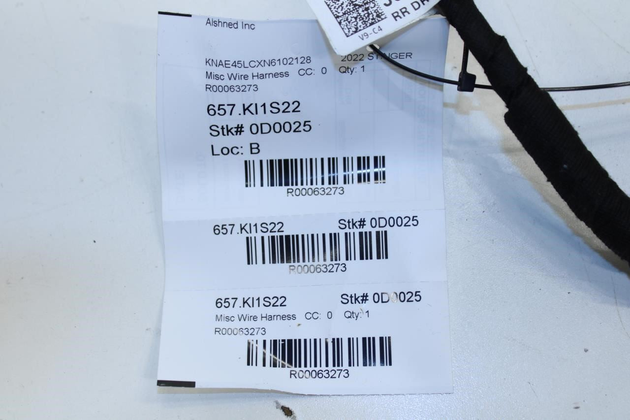 2022-2023 Kia Stinger GT1 Rear Left Driver Door Wire Harness 91656-J5230 OEM - Alshned Auto Parts