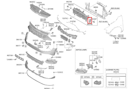 23-25 Kia Sportage Hybrid EX 1.6L AWD Radiator Air Active Shutter Upper Actuator - Alshned Auto Parts