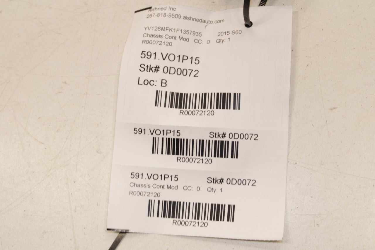 2015-2018 Volvo S60 T5 Premier Parking Assist Control Module 31423950 OEM - Alshned Auto Parts