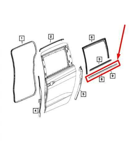 17-24 Chrysler Pacifica Rear Right Slide Door Belt Outer Weatherstrip 68188798AE - Alshned Auto Parts