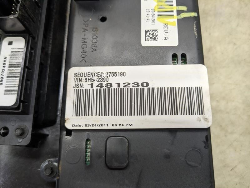 2011-2013 Dodge Challenger AC Heater Temperature Climate Control 55111463AD OEM - Alshned Auto Parts