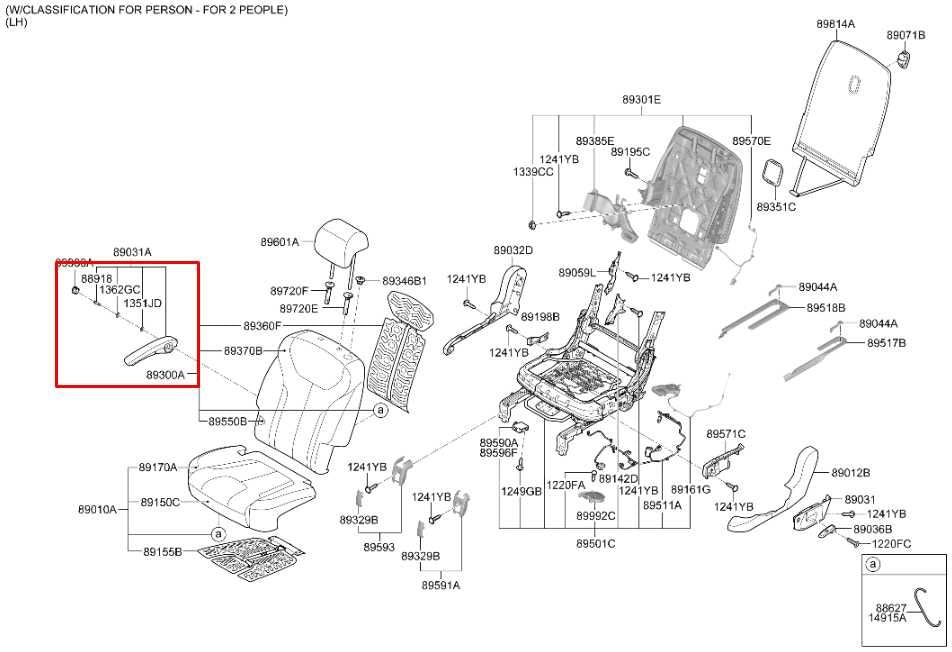 2020-22 Hyundai Palisade Limited 3.8L Rear Driver Left Side 2nd Row Seat Armrest - Alshned Auto Parts