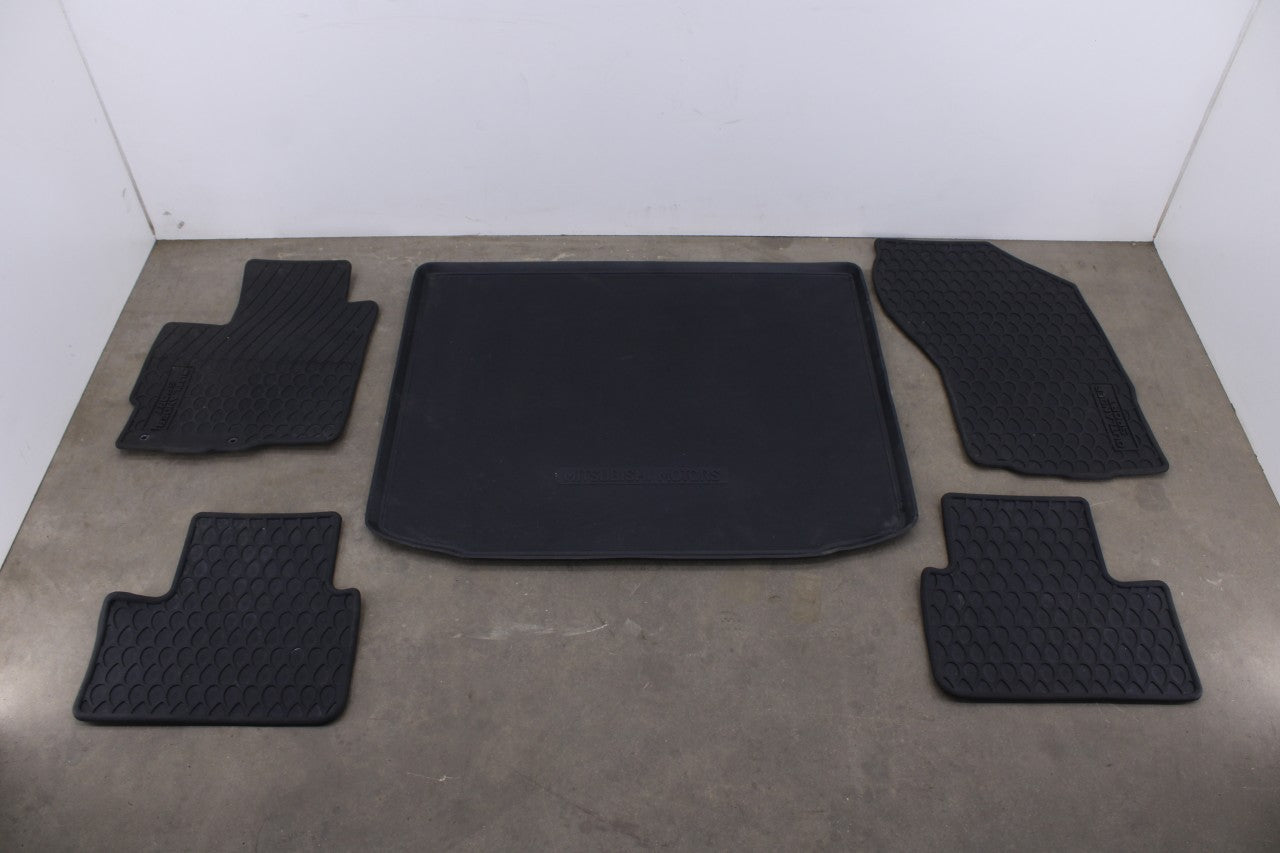 11-25 Mitsubishi Outlander Sport SE Front Rear RH LH and Trunk Floor Rubber Mats - Alshned Auto Parts