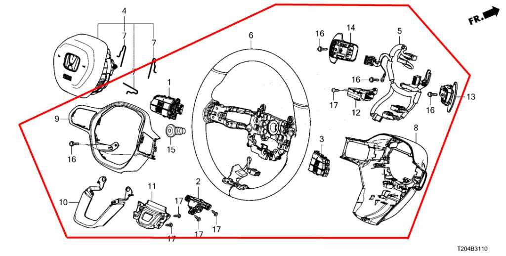 2022-2026 Honda Civic Sport 2.0L FWD Steering Wheel Leather w/ Control Buttons - Alshned Auto Parts