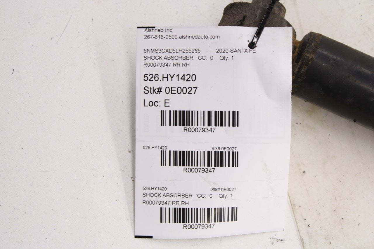 2019-2020 Hyundai Santa Fe SEL 2.4L AWD Rear Right Side Shock Strut Absorber - Alshned Auto Parts