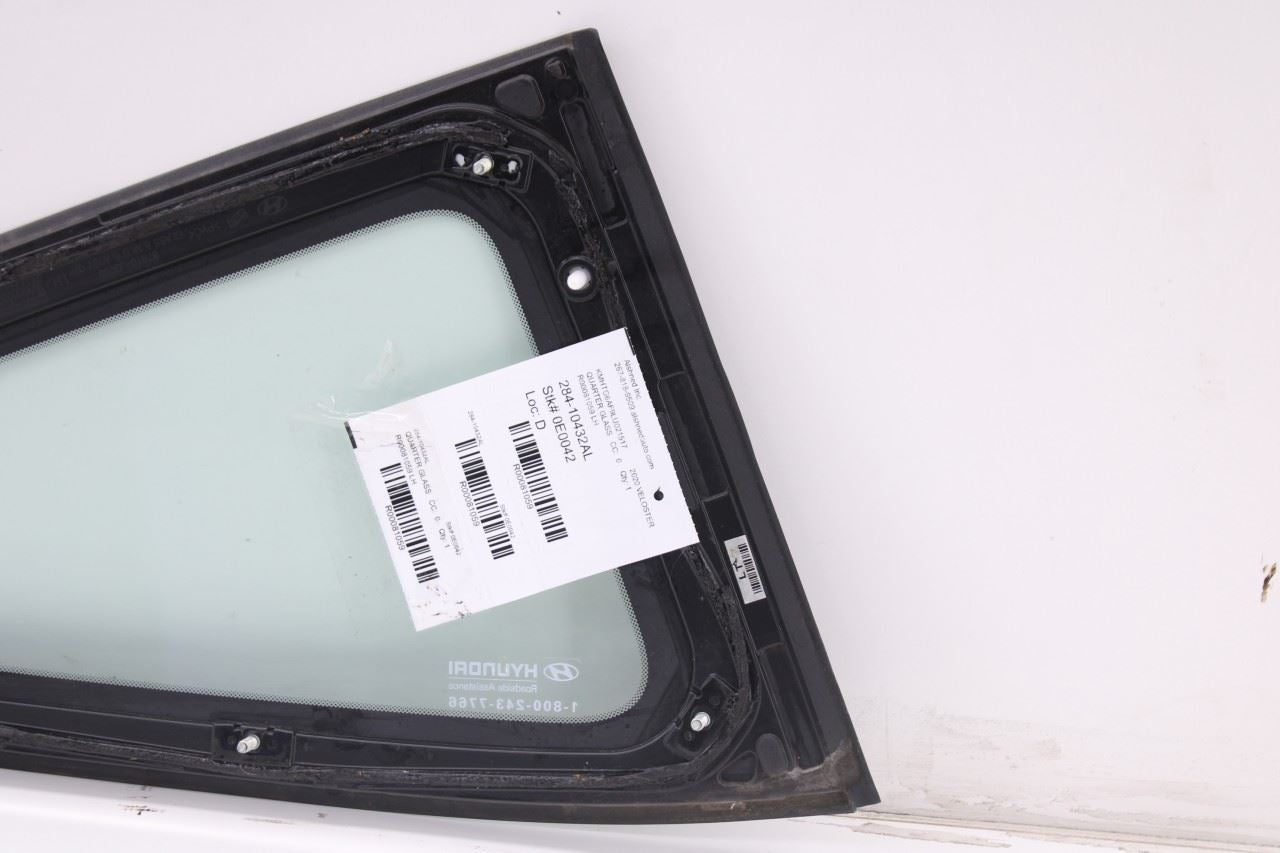 2019-21 Hyundai Veloster Rear Left Driver Side Quarter Window Glass 87810-J30006