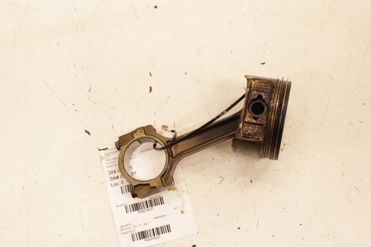 12-20 ISUZU NPR HD 6.0L Engine Piston Left No 3 w/ Connecting Rod 8-89017-849-0 - Alshned Auto Parts