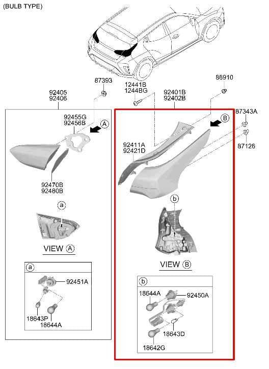 2019-2021 Hyundai Veloster Rear Right Passenger Side Tail Light Lamp 92402-J3010 - Alshned Auto Parts