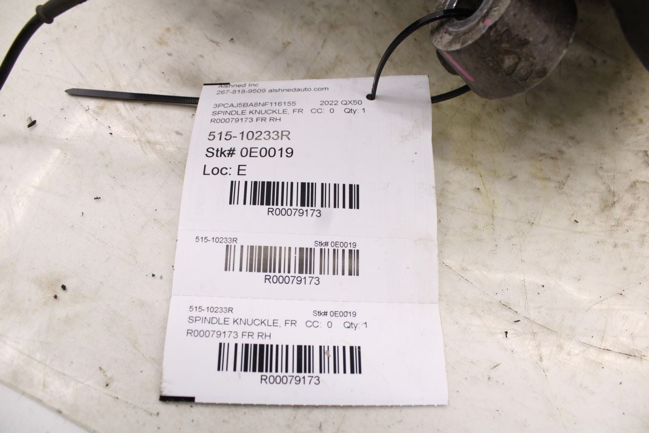 2019-2025 Infiniti QX50 LUXE Front Right Side Spindle Knuckle Hub 40014-5NA0A - Alshned Auto Parts