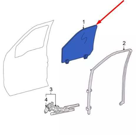 1999-2012 Ford F250 350 SD Front Right Side Door Window Glass AC3Z-2521410-A OEM1
