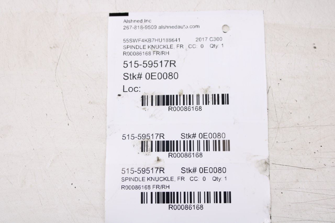 2015-23 Mercedes-Benz C300 4Matic Front Right Passenger Side Spindle Knuckle Hub10