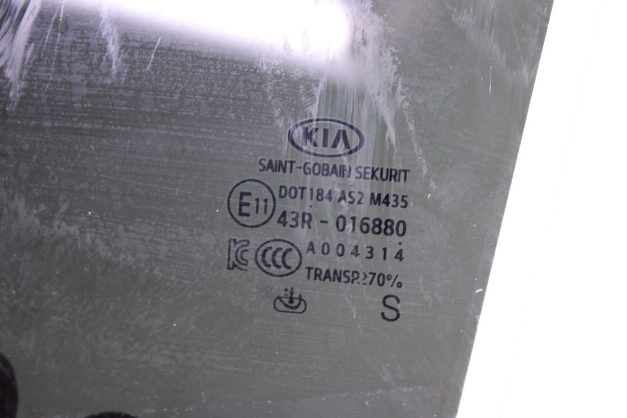 2018-2023 Kia Stinger GT2 AWD Rear Left Driver Side Door Window Glass 83410J5010 - Alshned Auto Parts