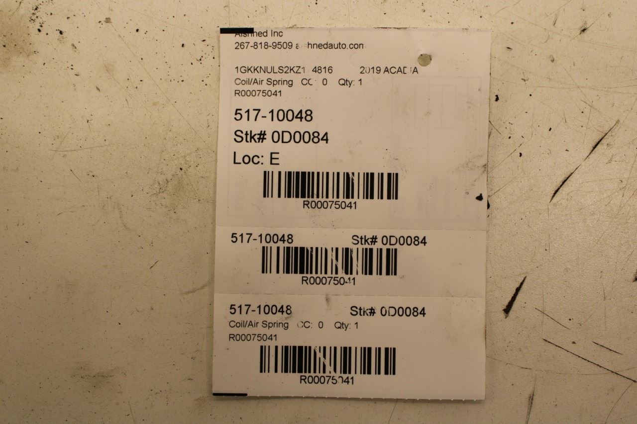 17-23 GMC Acadia SLT-1 3.6L AWD Rear Right and Left Driver Side Coil Spring Pair - Alshned Auto Parts