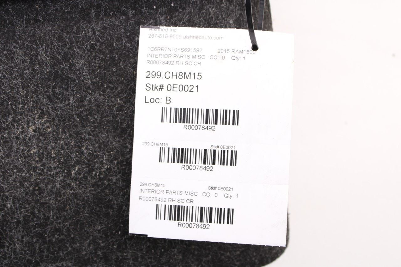 2013-18 RAM 1500 Laramie Rear Right 2nd Row Floor Storage Tray Insert Box *ReaD* - Alshned Auto Parts