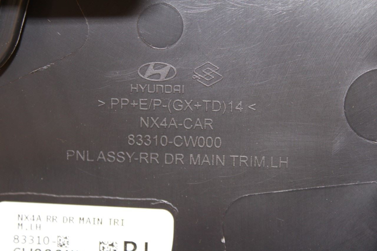 2022-2024 Hyundai Tucson SEL Rear Left Driver Side Door Trim Panel 83310-CW000 - Alshned Auto Parts