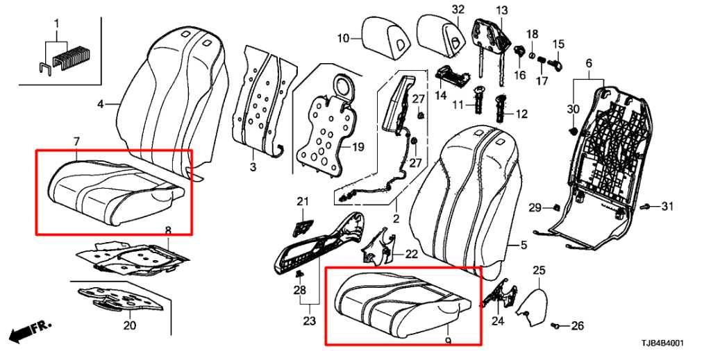 2019-24 Acura RDX SH-AWD Front Passenger Right Side Lower Track Frame w/ Cushion - Alshned Auto Parts