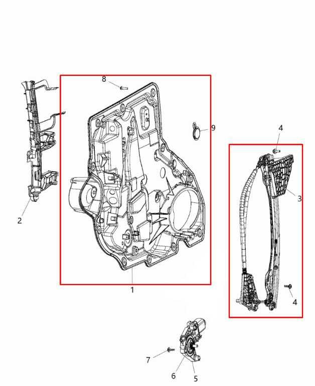 17-24 Chrysler Pacifica Limited Rear Left Door Window Regulator w/ Carrier *ReaD - Alshned Auto Parts