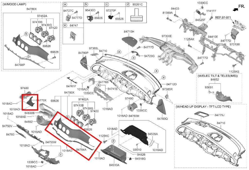 2018-2021 KIA Stinger GT2 AWD Dashboard Center Cover Panel and Left Side Trim - Alshned Auto Parts