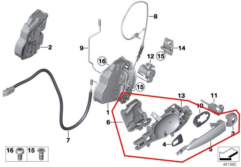 2011-2017 BMW X3 xDrive28i 2.0L AWD Front Door Passenger Right Exterior Handle - Alshned Auto Parts