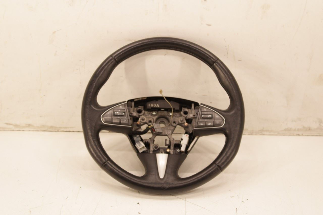 2015-18 Infiniti Q50 Premium 3.0L RWD Steering Wheel Leather w/ Control Buttons - Alshned Auto Parts